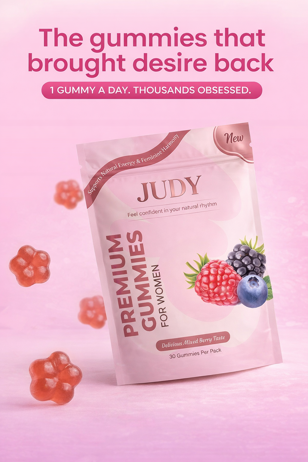 JUDY Probiotic Gummies for Women Judnor