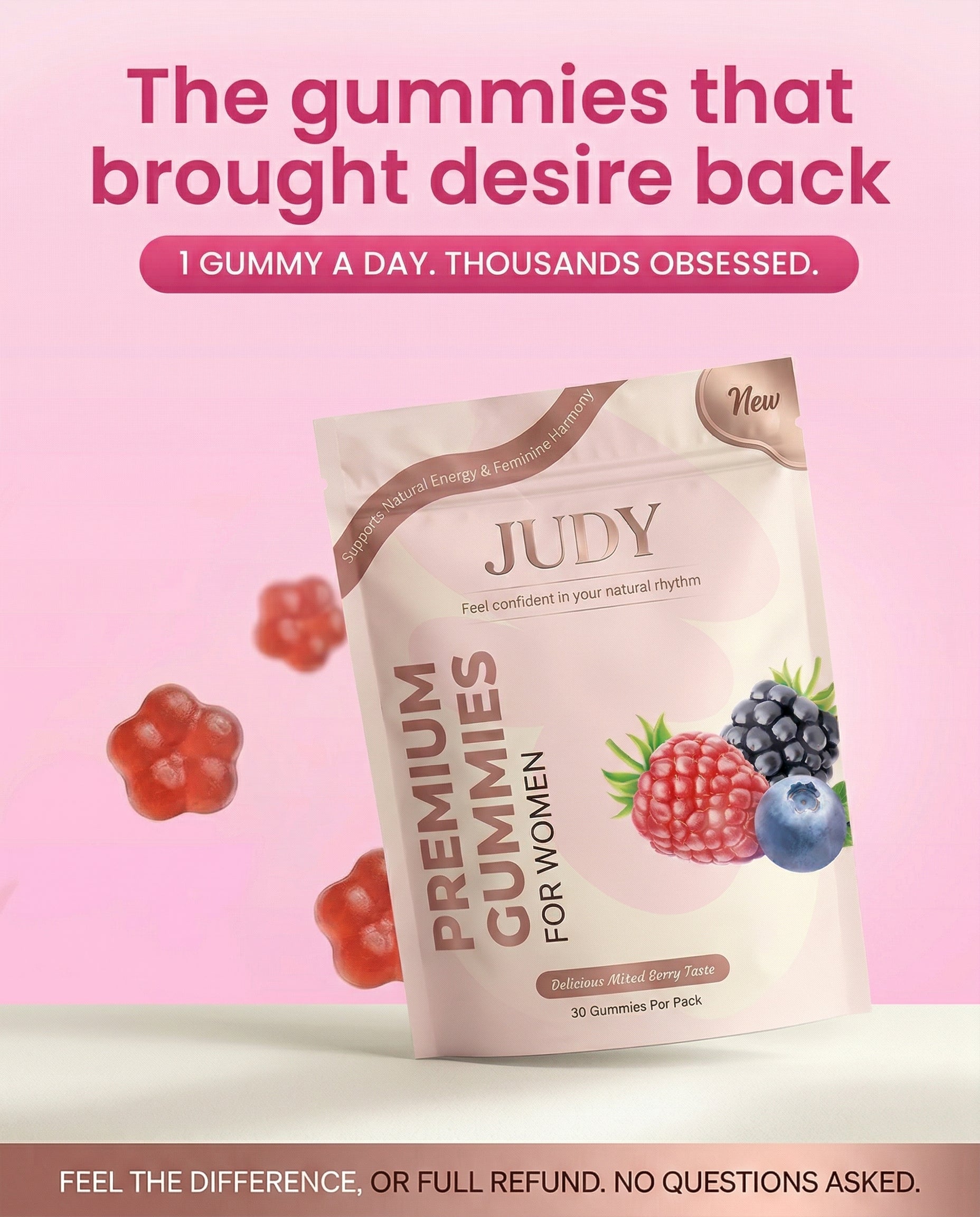 JUDY Probiotic Gummies for Women Judnor